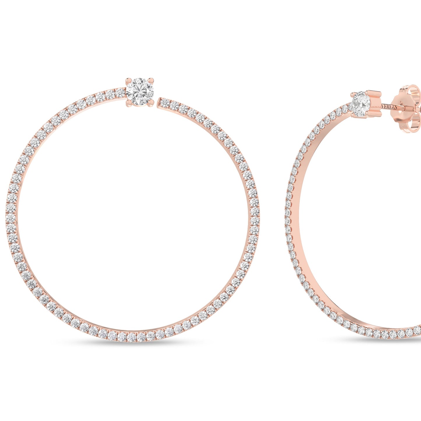 Shimmering Bardot Hoops