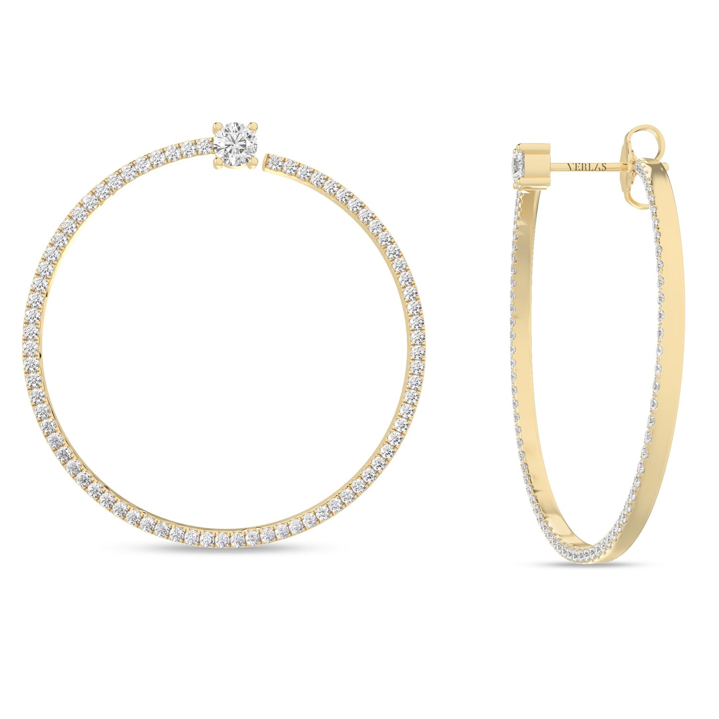 Shimmering Bardot Hoops