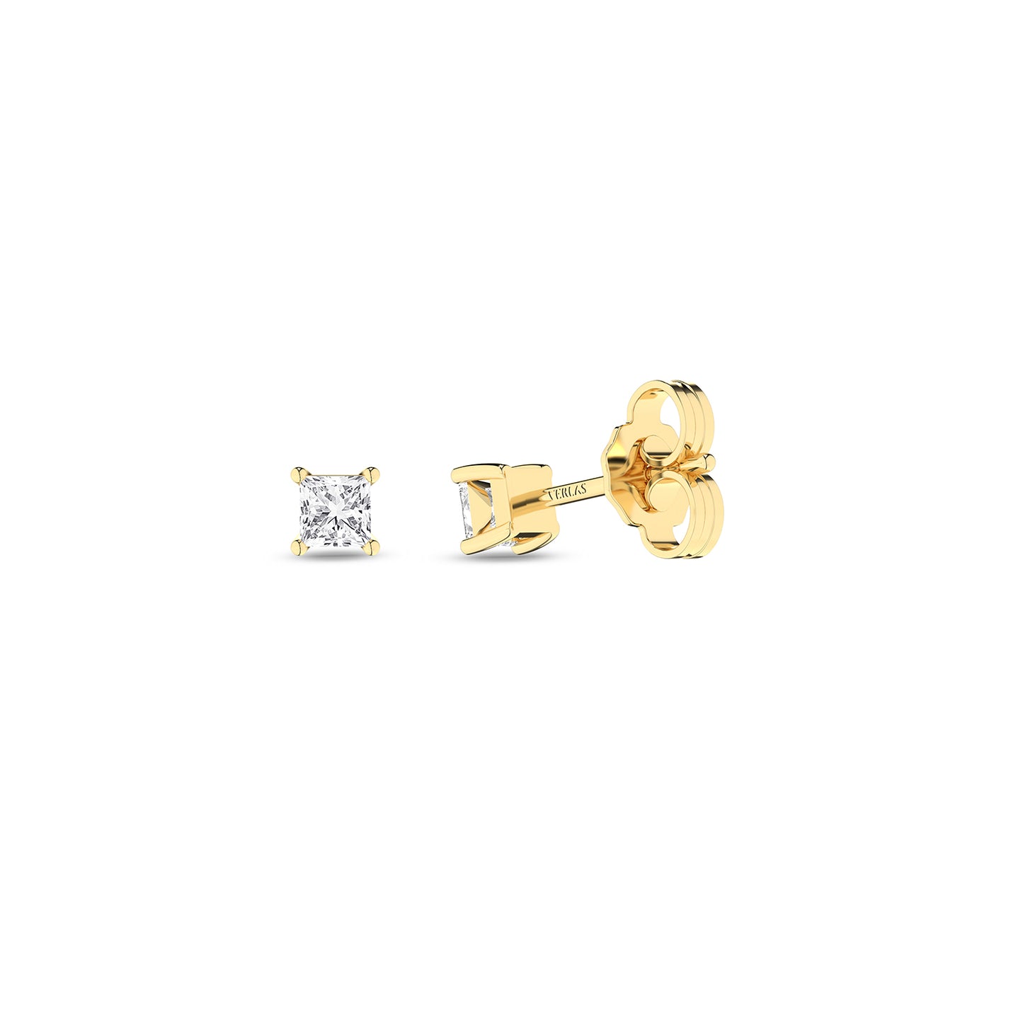 Princess Solitaire Studs