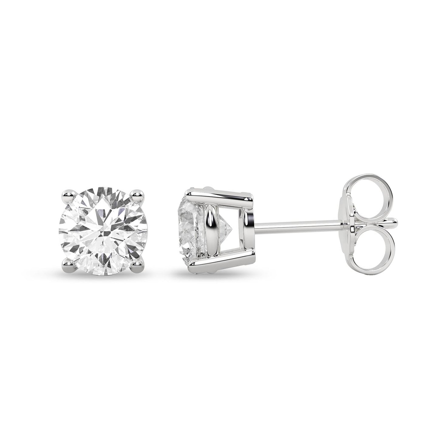 Round Solitaire Studs Large