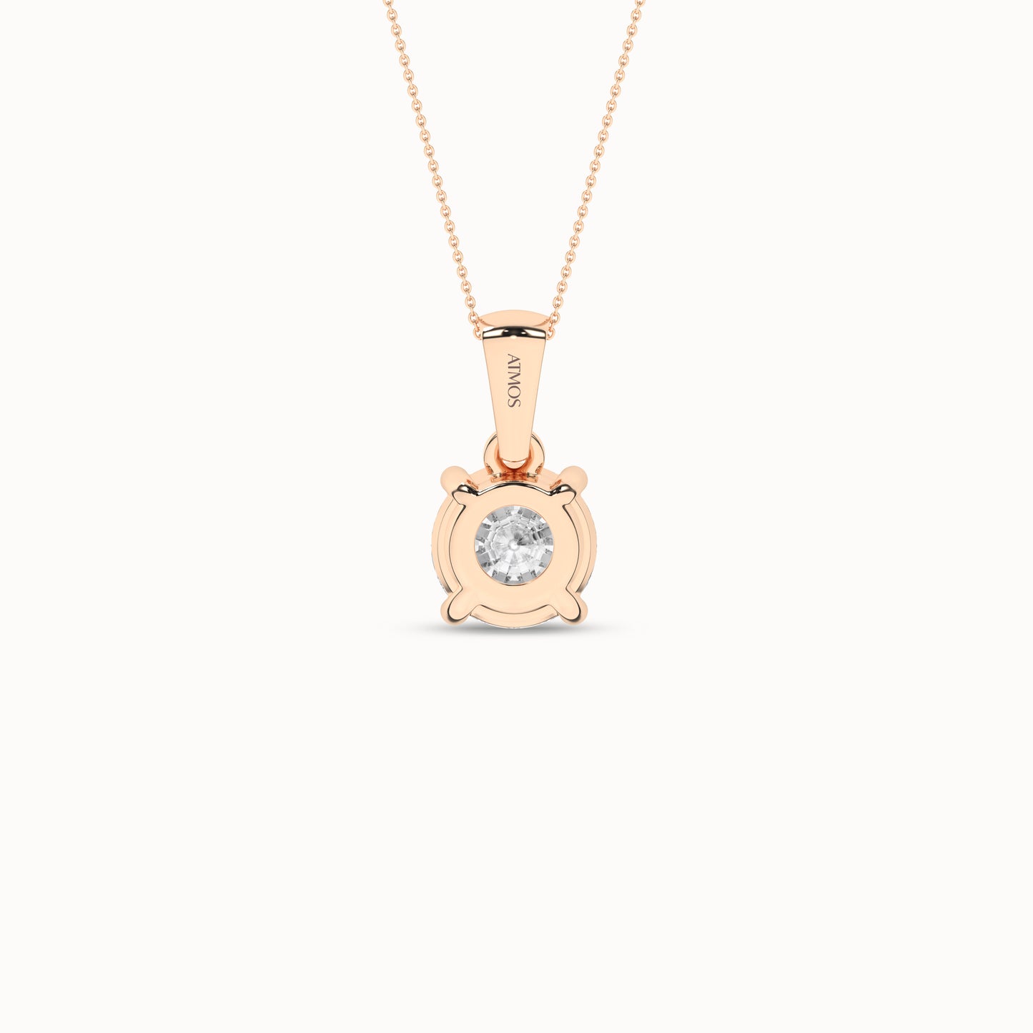 Round Solitaire Pendant