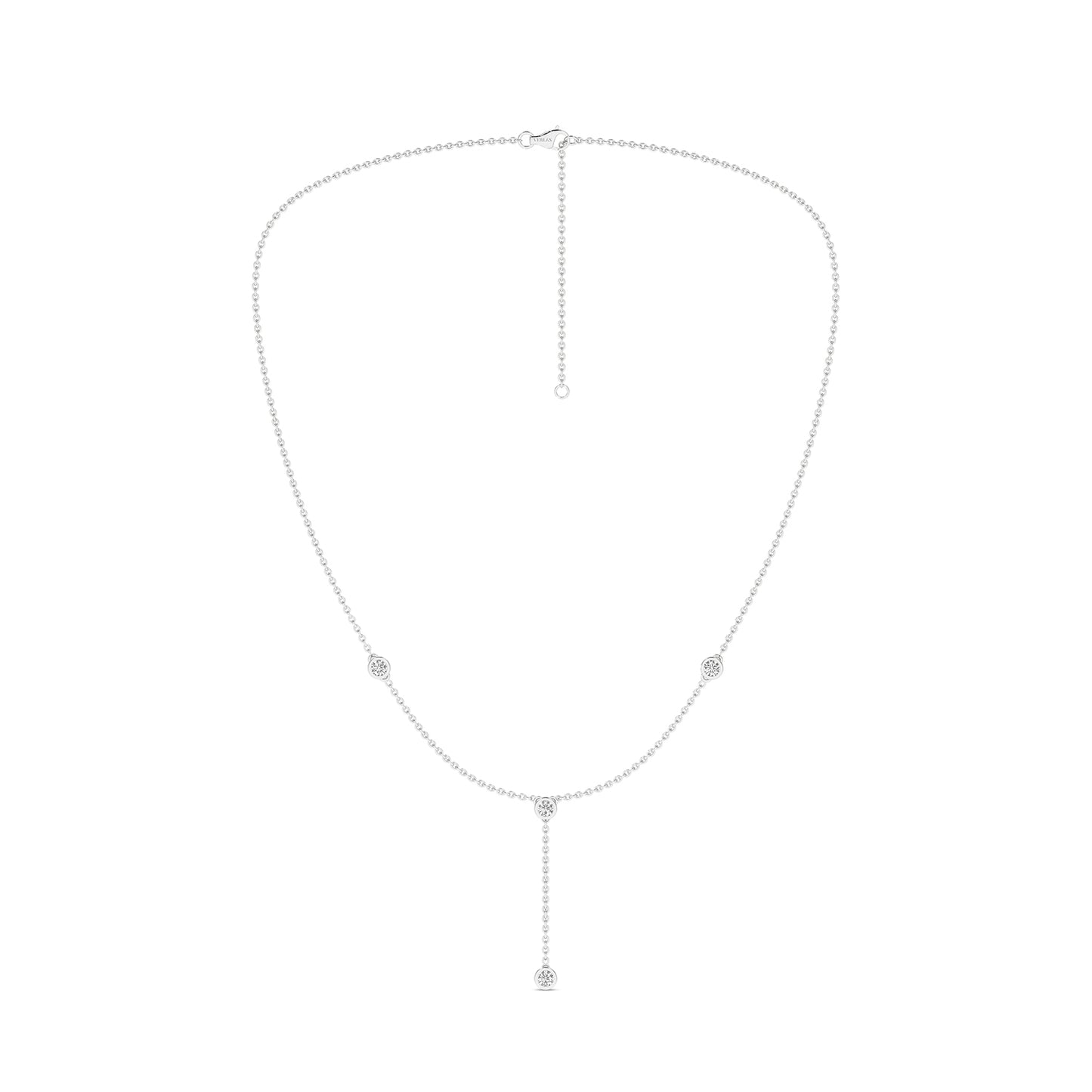 Encompassing Round Stationed Y Necklace