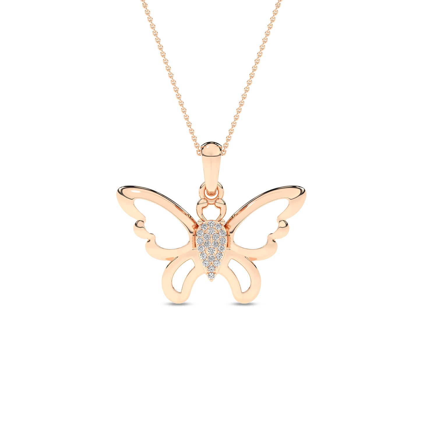 Butterfly Flutter Silhouette Pendant