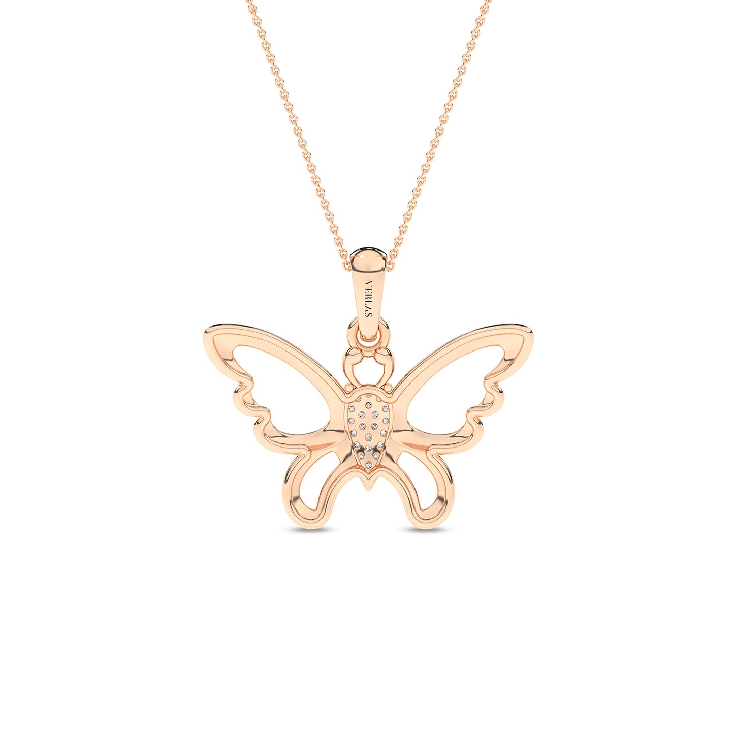 Butterfly Flutter Silhouette Pendant