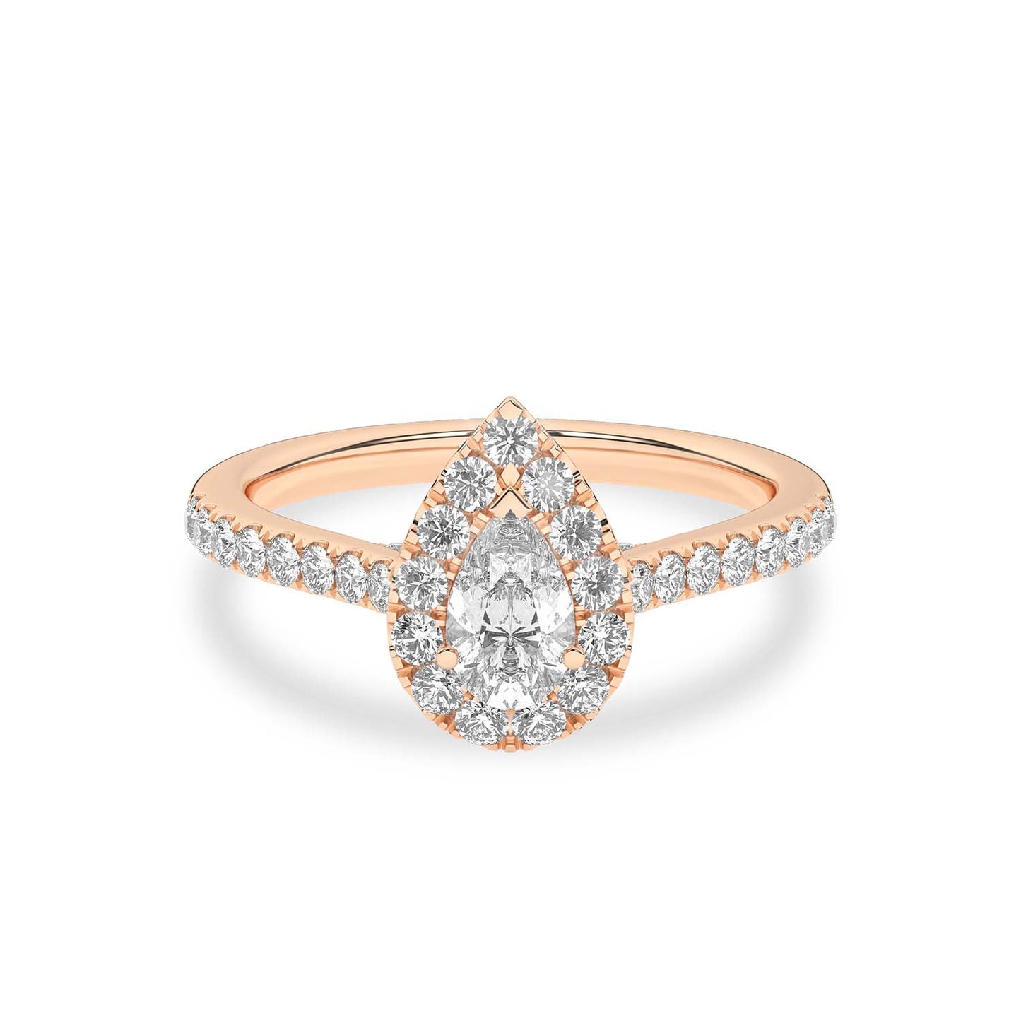 Signature Dewdrop Halo Ring