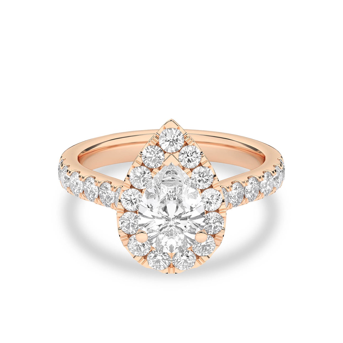 Signature Dewdrop Halo Ring