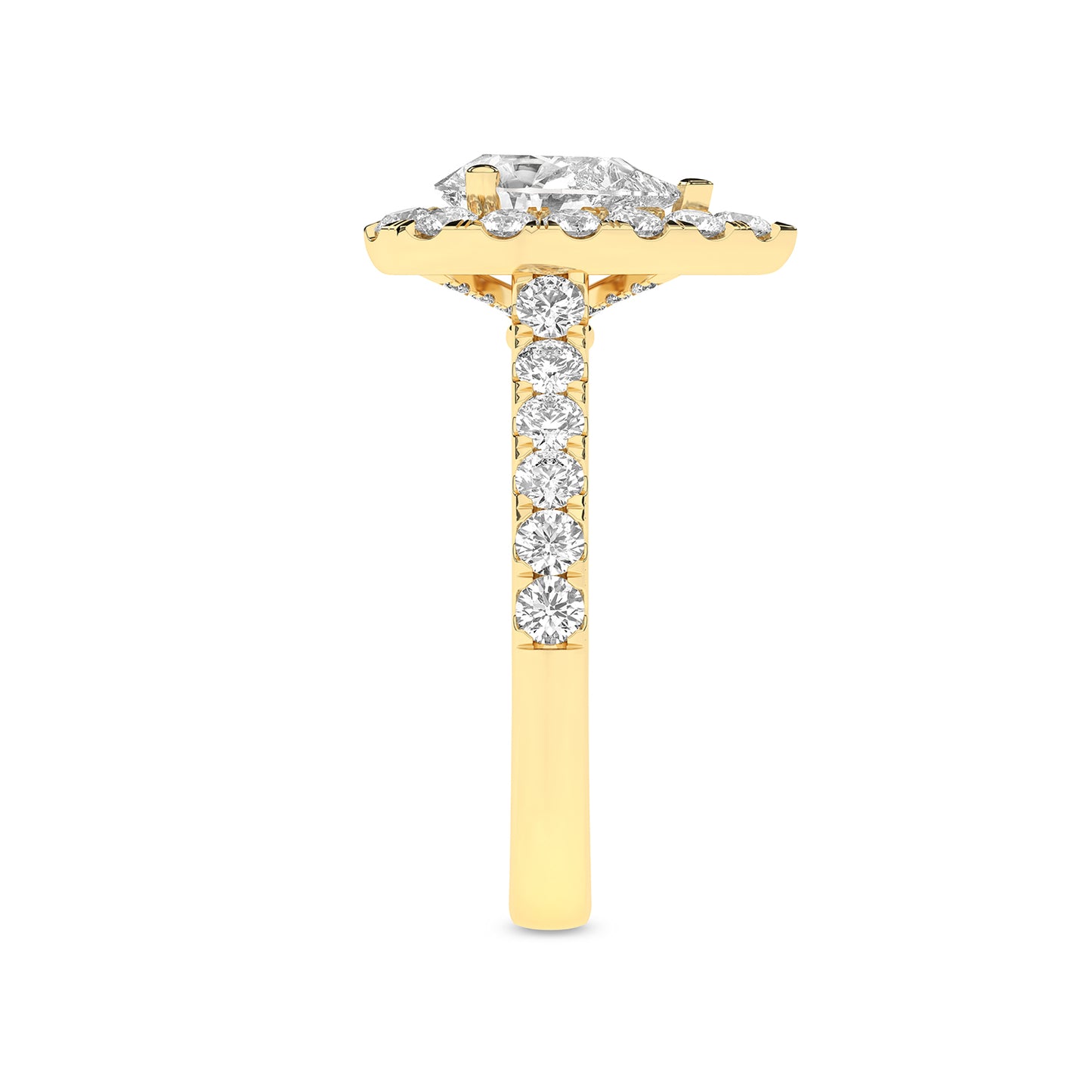 Signature Dewdrop Halo Ring