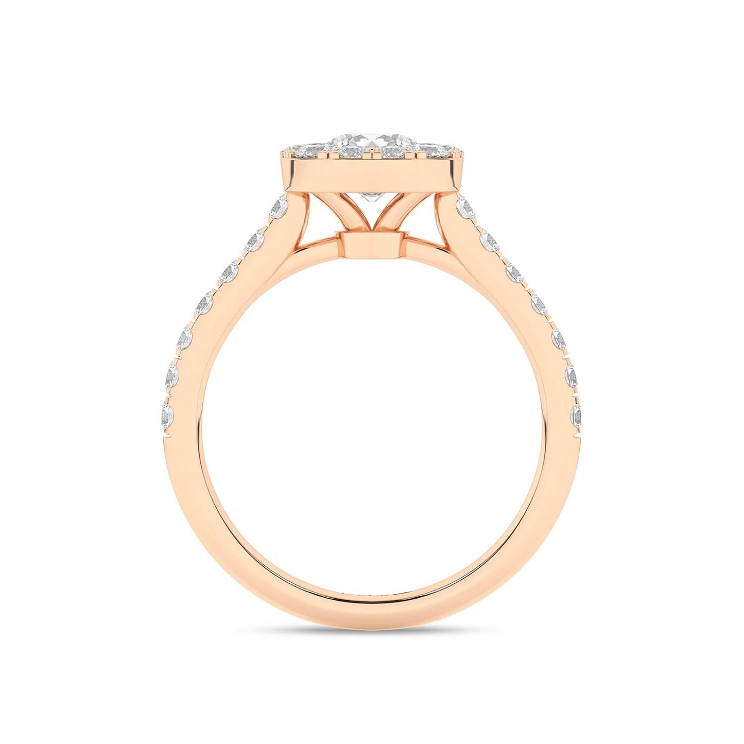 Signature Iconic Round-Princess Halo Ring