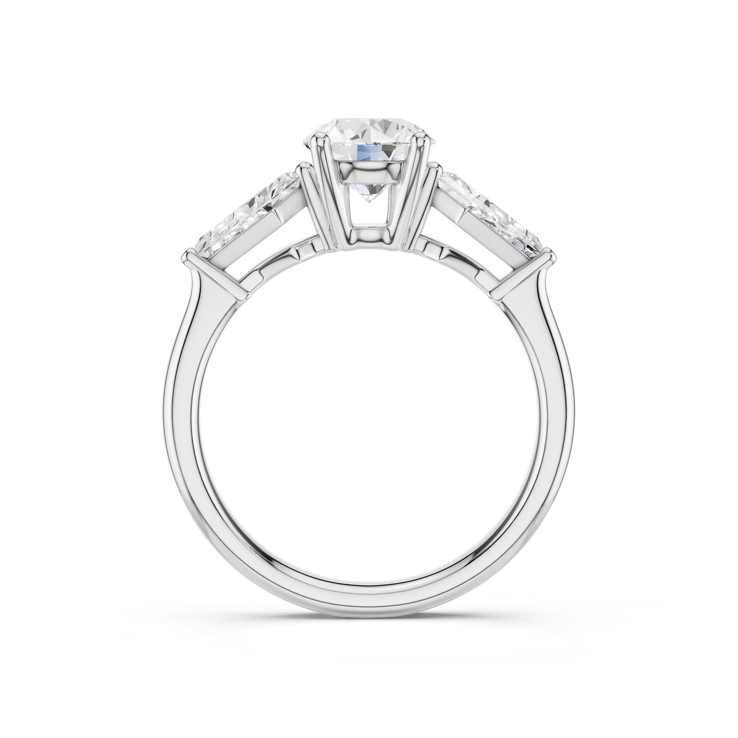 Round - Kite Trinity Diamond Ring