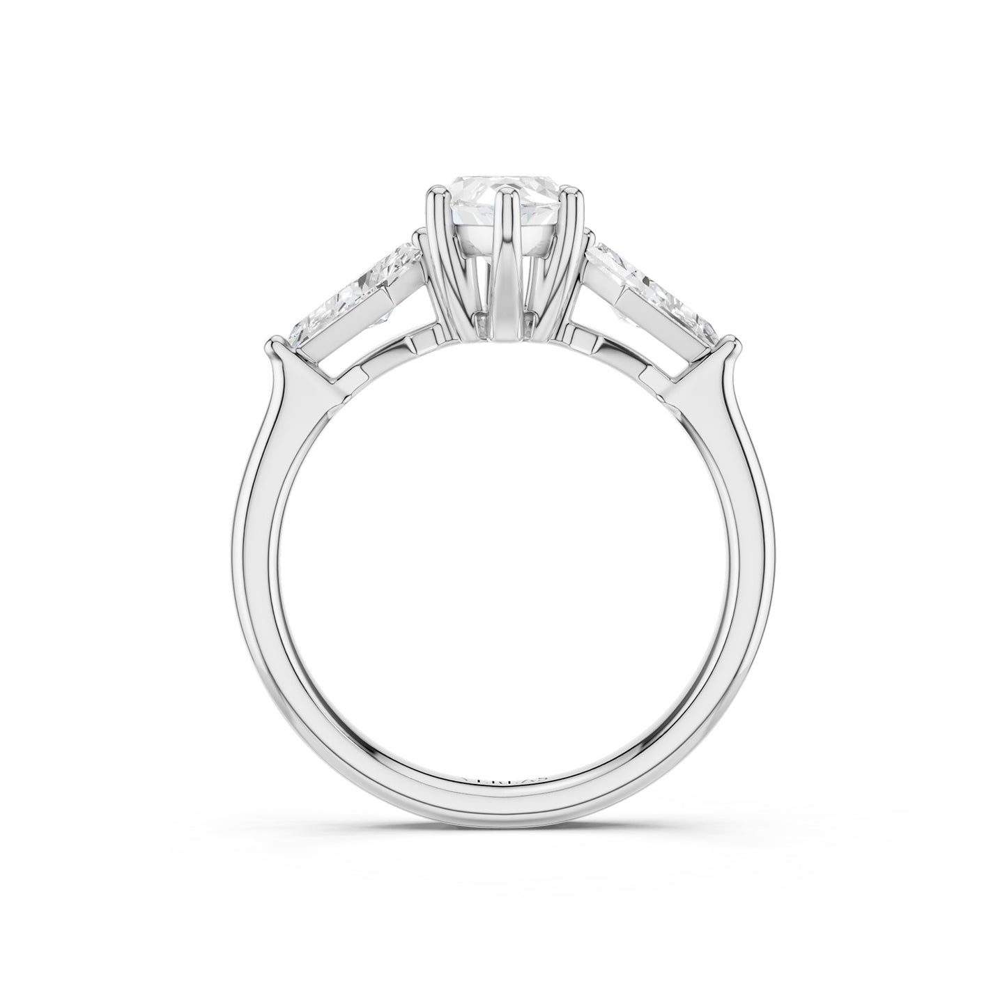 Marquise - Kite Trinity Diamond Ring