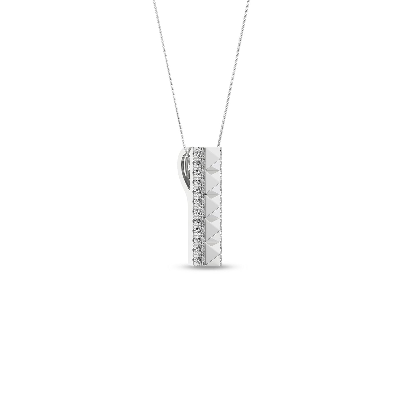 Cascading Pyramid Pendant Necklace