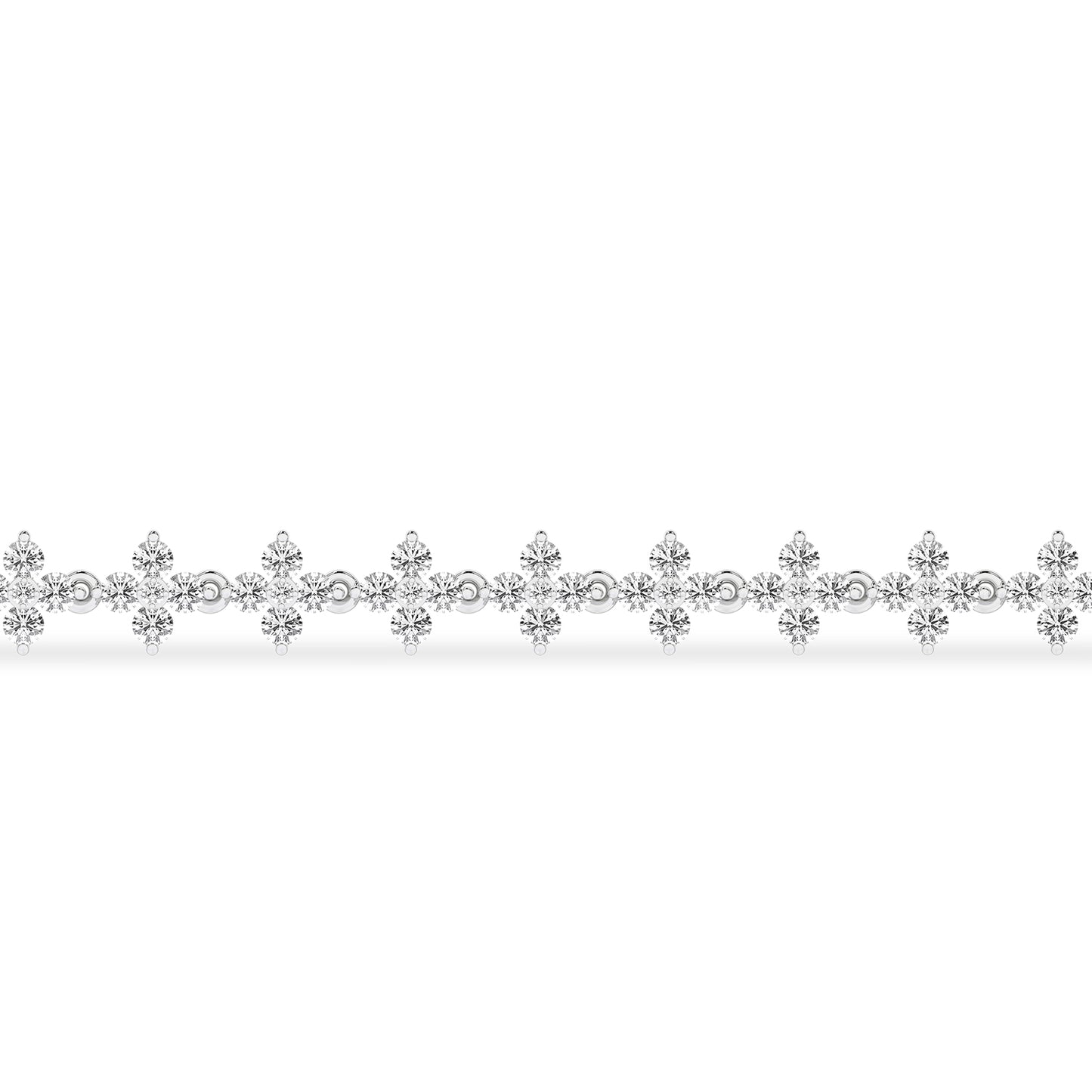 Alyssa Blossom Tennis Bracelet_Product Angle_2 Ct. - 3'