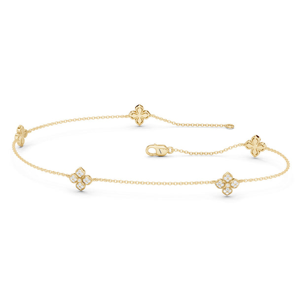 La Fleur Diamond Radiant Stationed Bracelet
