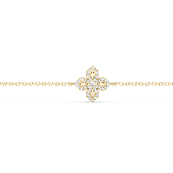La Fleur Diamond Contour Stationed Bracelet