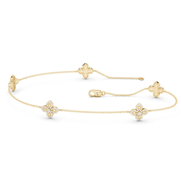 La Fleur Diamond Contour Stationed Bracelet