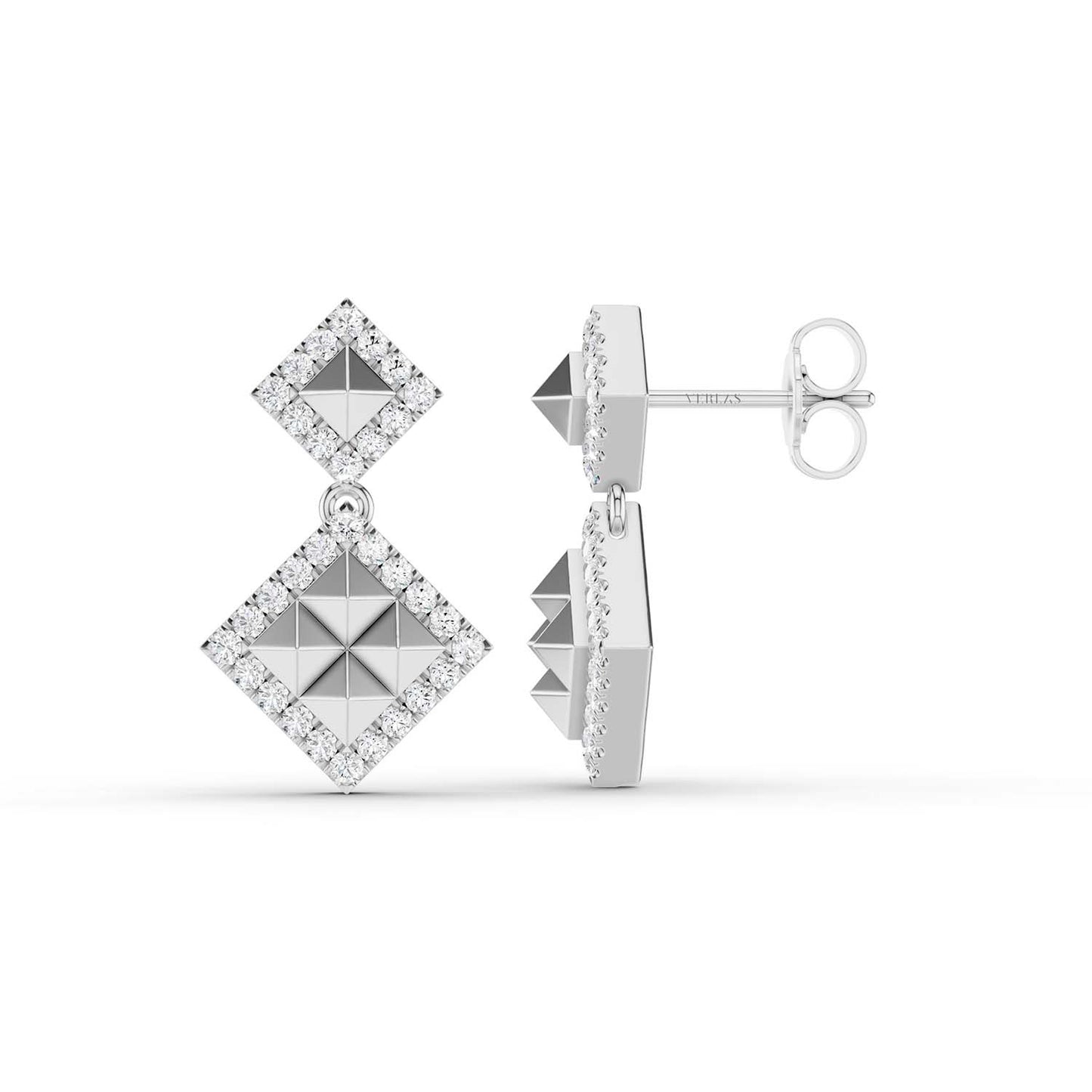 Pyramid Luxe Geometric Contour Earrings