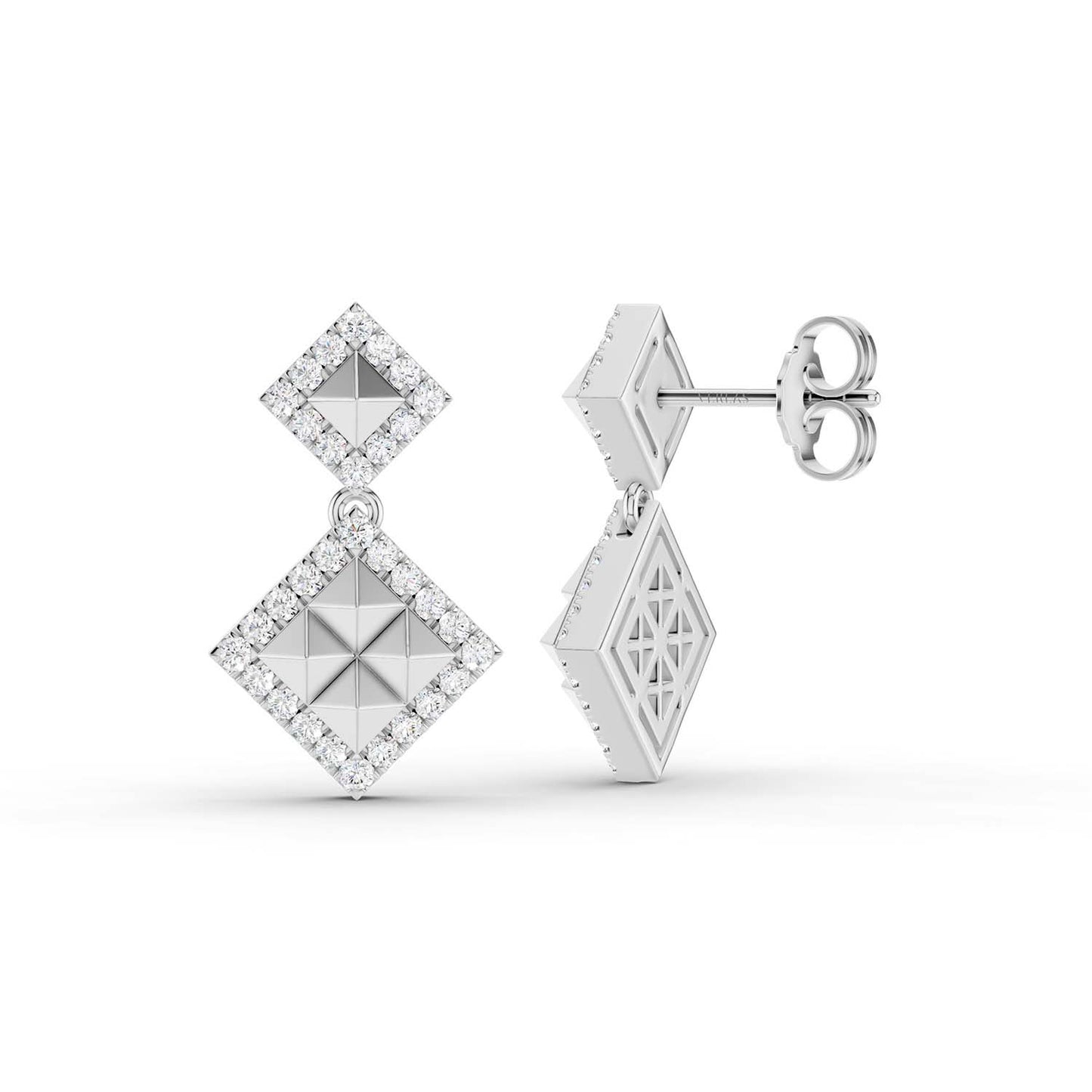 Pyramid Luxe Geometric Contour Earrings