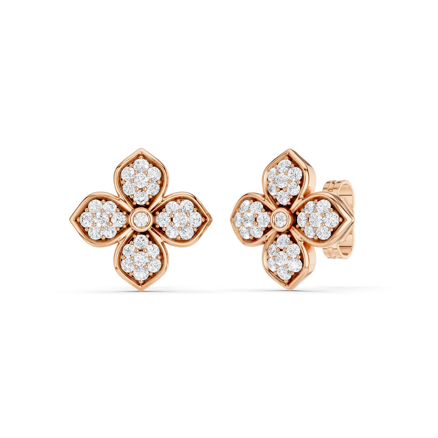 La Fleur Diamond Radiant Studs