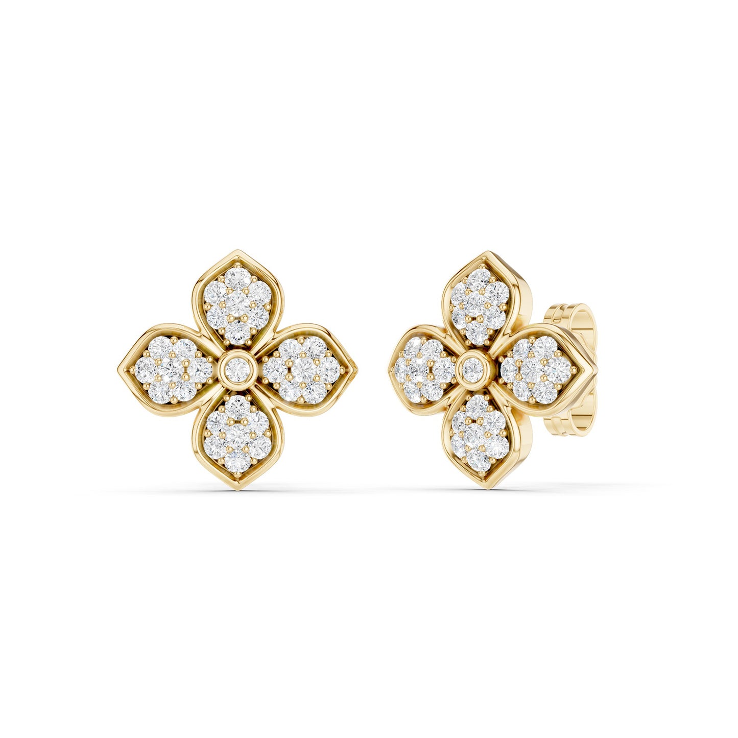 La Fleur Diamond Radiant Studs