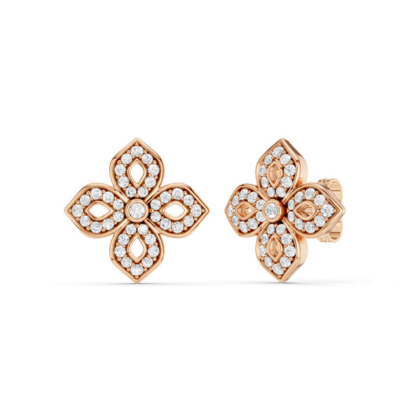 La Fleur Diamond Silhouette Studs