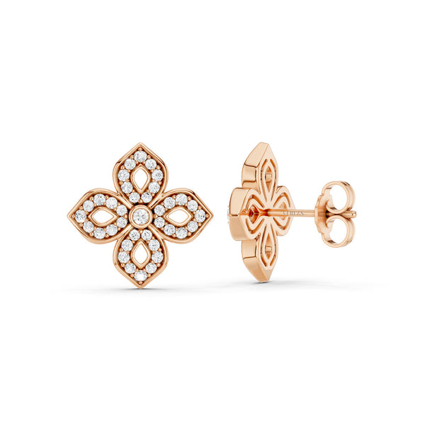 La Fleur Diamond Silhouette Studs