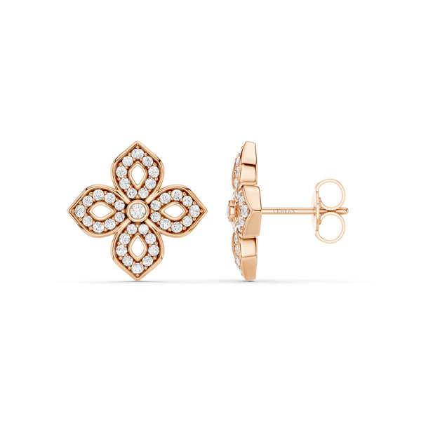 La Fleur Diamond Silhouette Studs