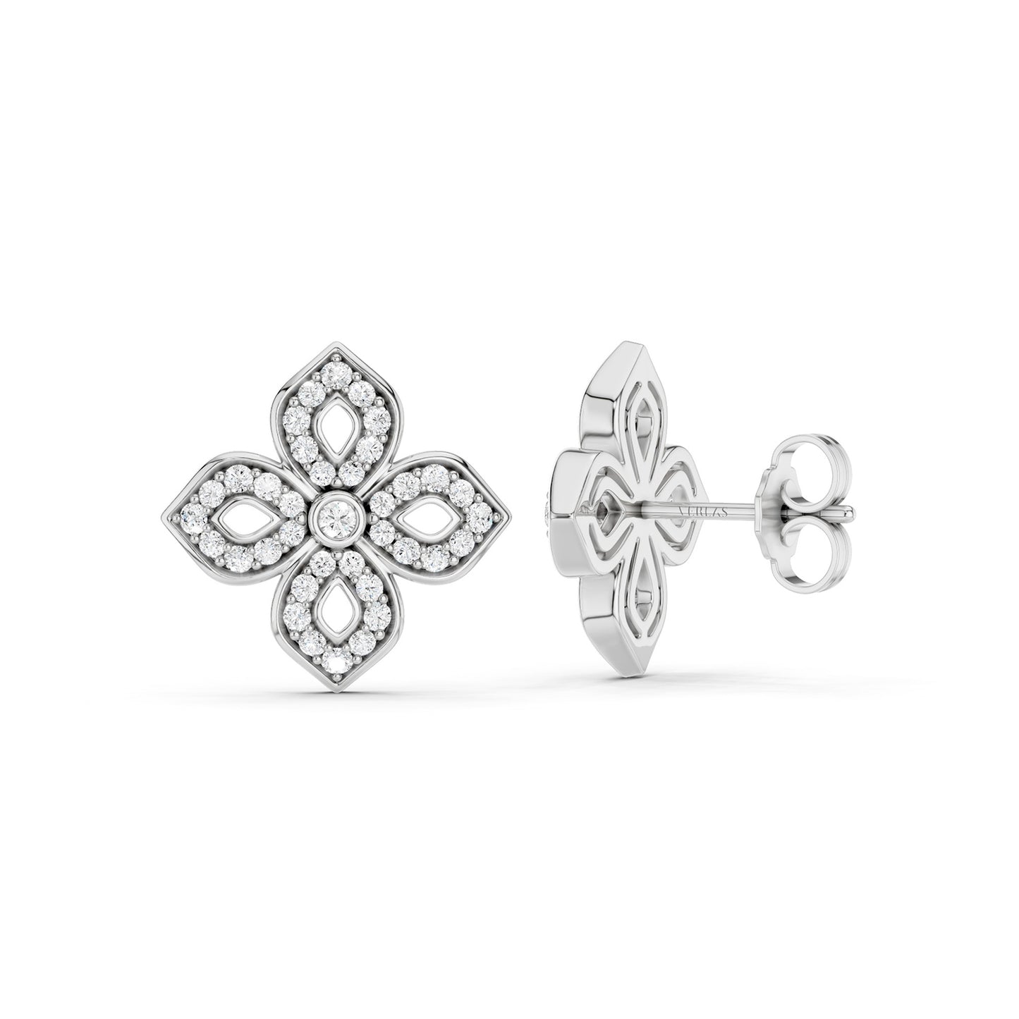 La Fleur Diamond Silhouette Studs