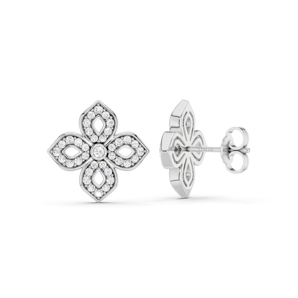 La Fleur Diamond Silhouette Studs