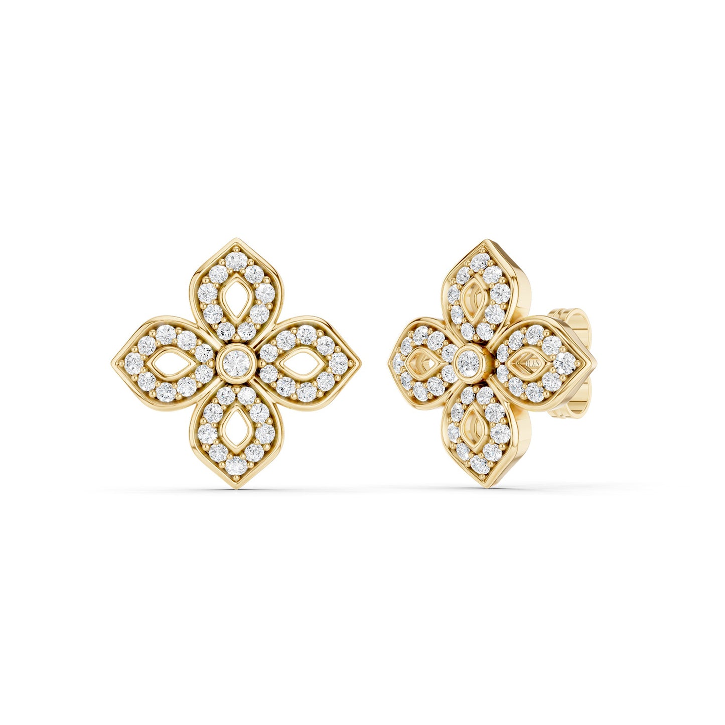 La Fleur Diamond Silhouette Studs