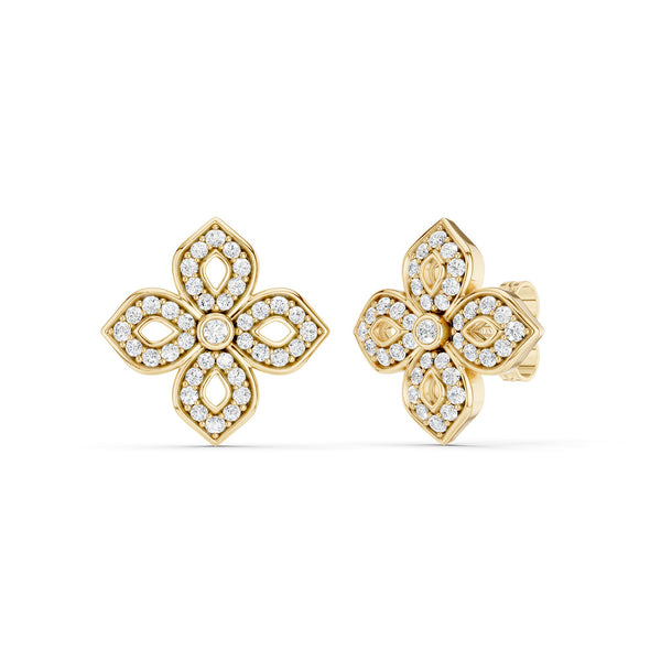 La Fleur Diamond Silhouette Studs