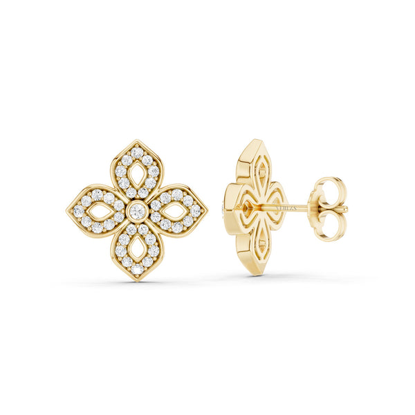 La Fleur Diamond Silhouette Studs
