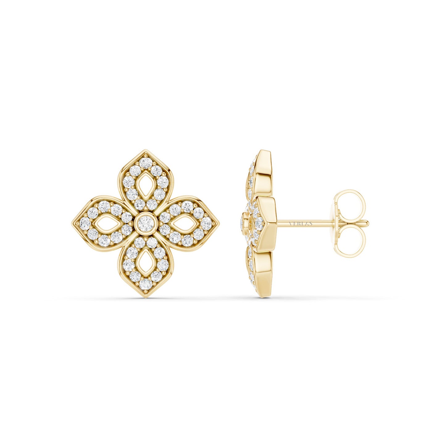 La Fleur Diamond Silhouette Studs