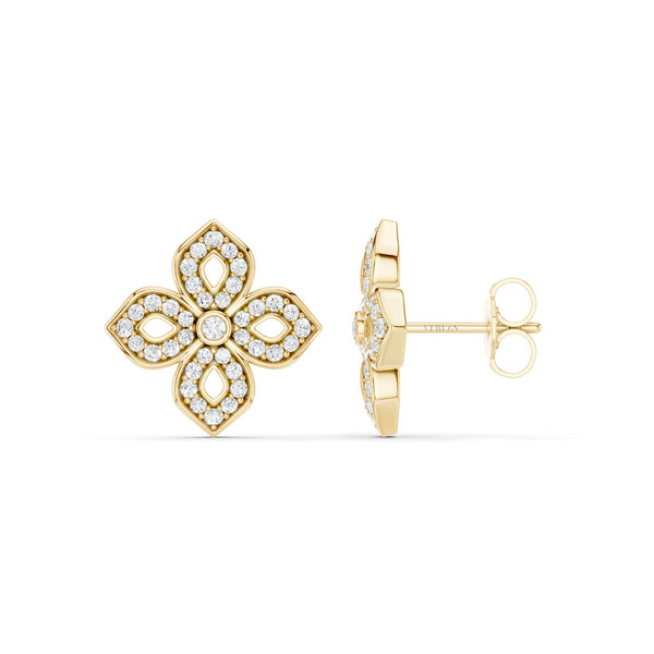 La Fleur Diamond Silhouette Studs