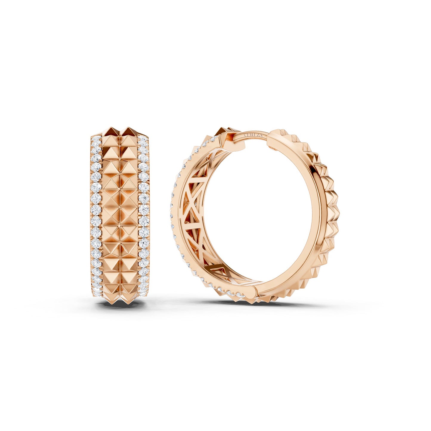 Two-Tier Pyramid Diamond Huggies