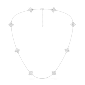 La Fleur Diamond Contour Stationed Necklace