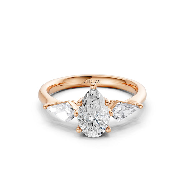 Pear - Kite Trinity Diamond Ring