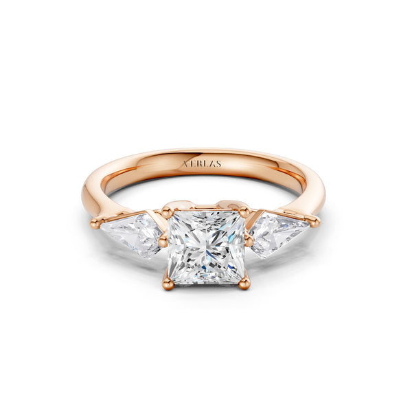 Princess - Kite Trinity Diamond Ring