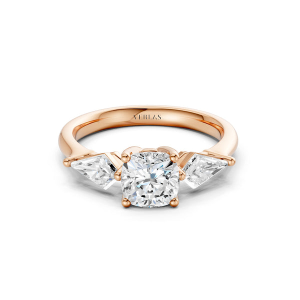 Cushion - Kite Trinity Diamond Ring