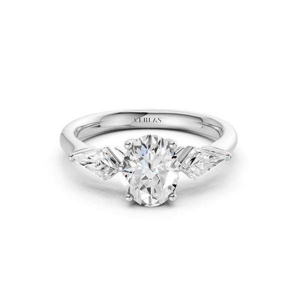 Oval - Kite Trinity Diamond Ring