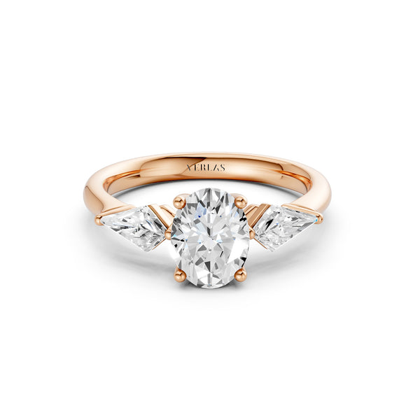 Oval - Kite Trinity Diamond Ring