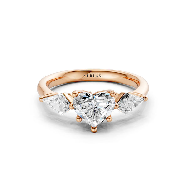 Heart - Kite Trinity Diamond Ring