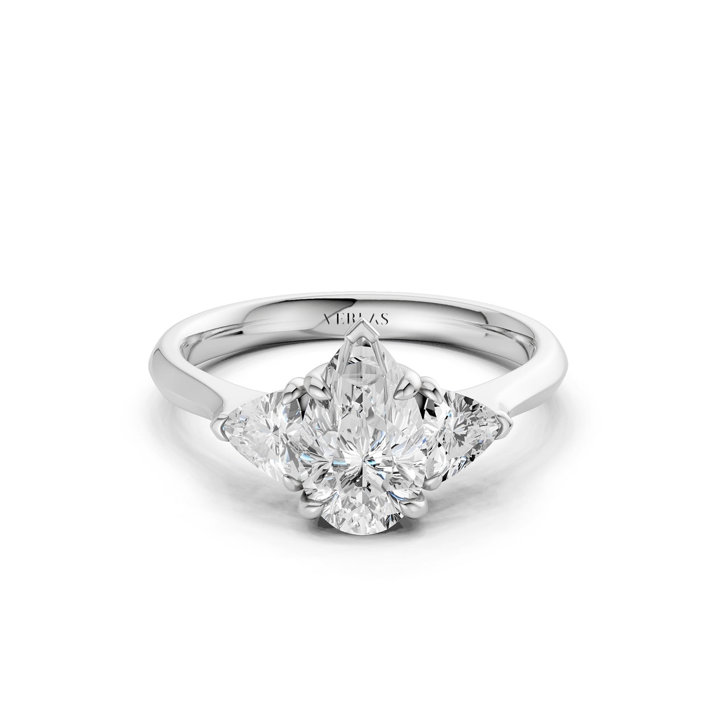 Pear - Trillion Trinity Diamond Ring
