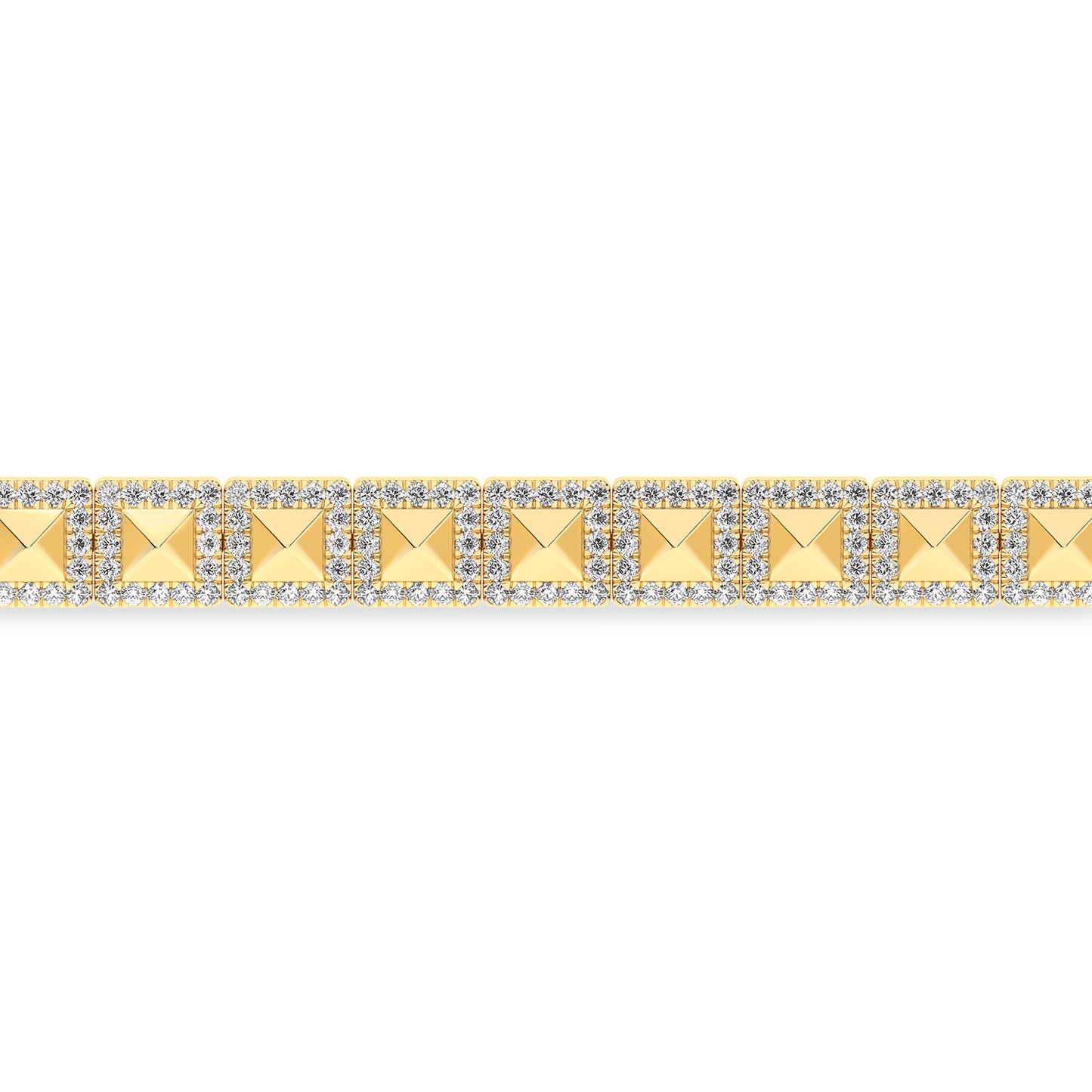 Pyramid Luxe Geometric Tennis Bracelet