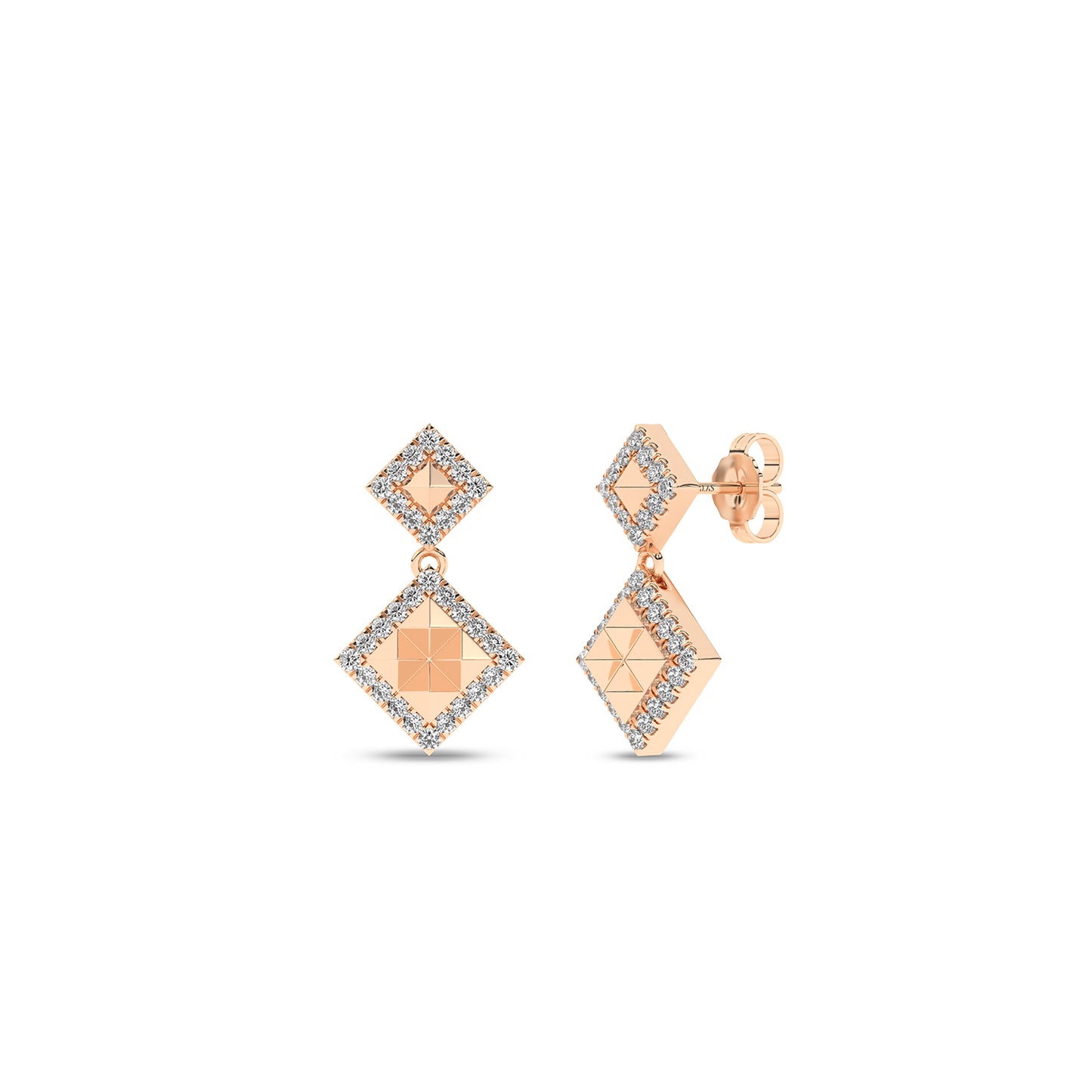 Pyramid Luxe Geometric Contour Earrings