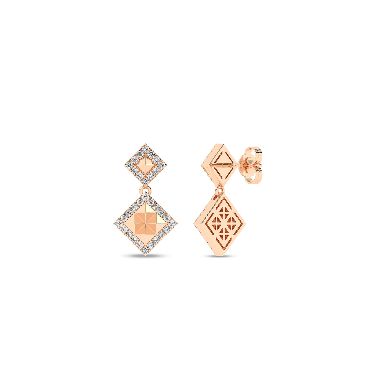 Pyramid Luxe Geometric Contour Earrings