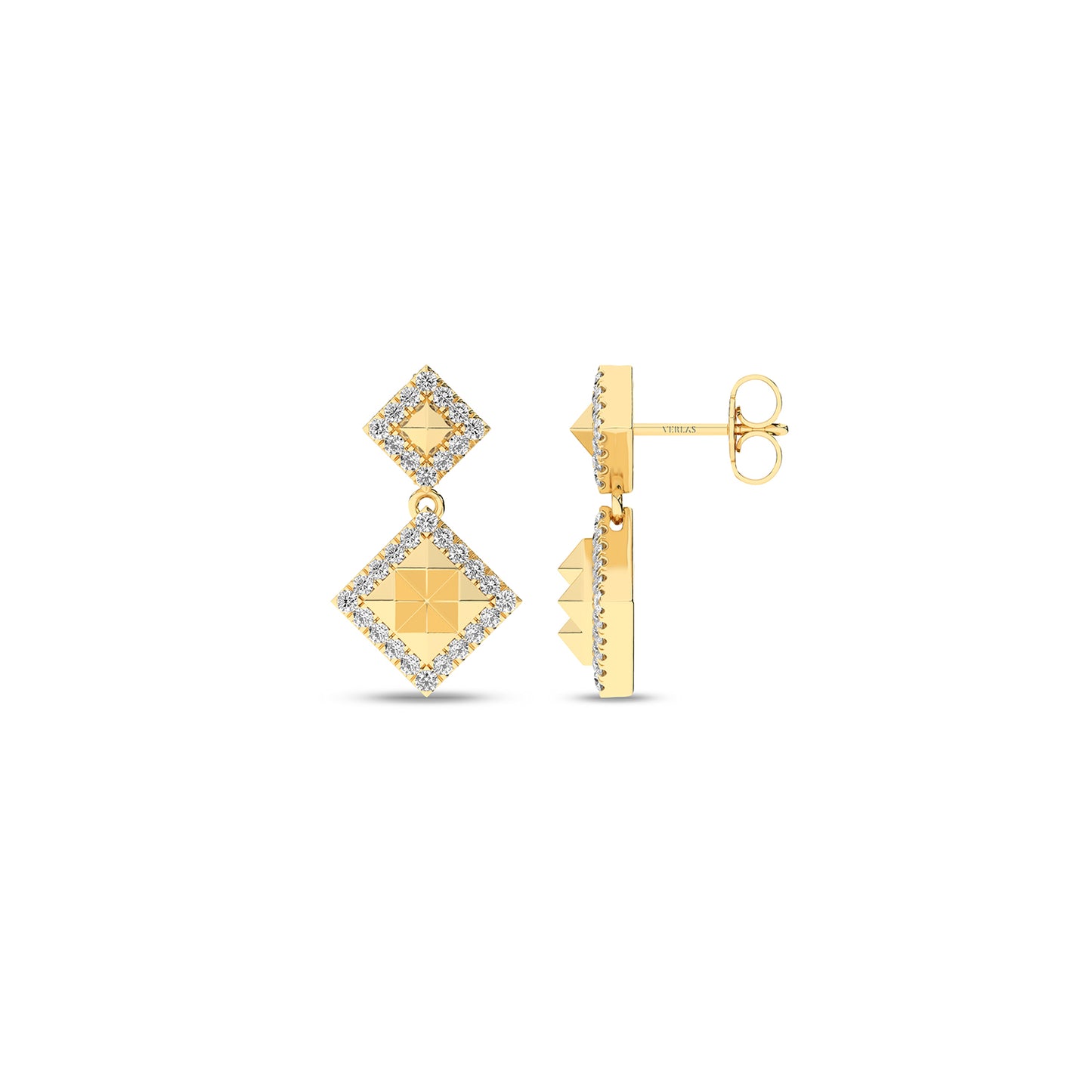 Pyramid Luxe Geometric Contour Earrings