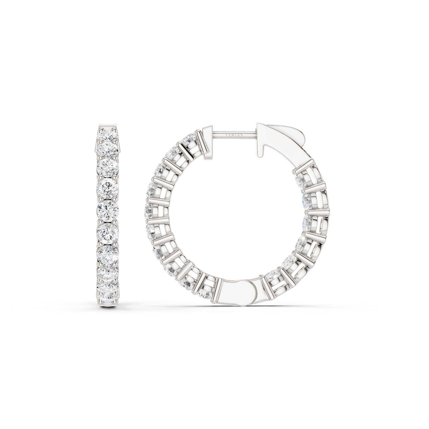 Diamond Charming Hoops