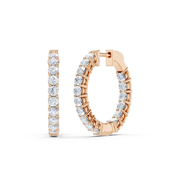 Diamond Charming Hoops