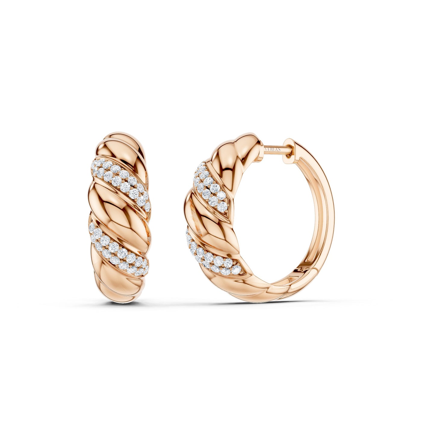 Twisted Rope Huggie Hoops