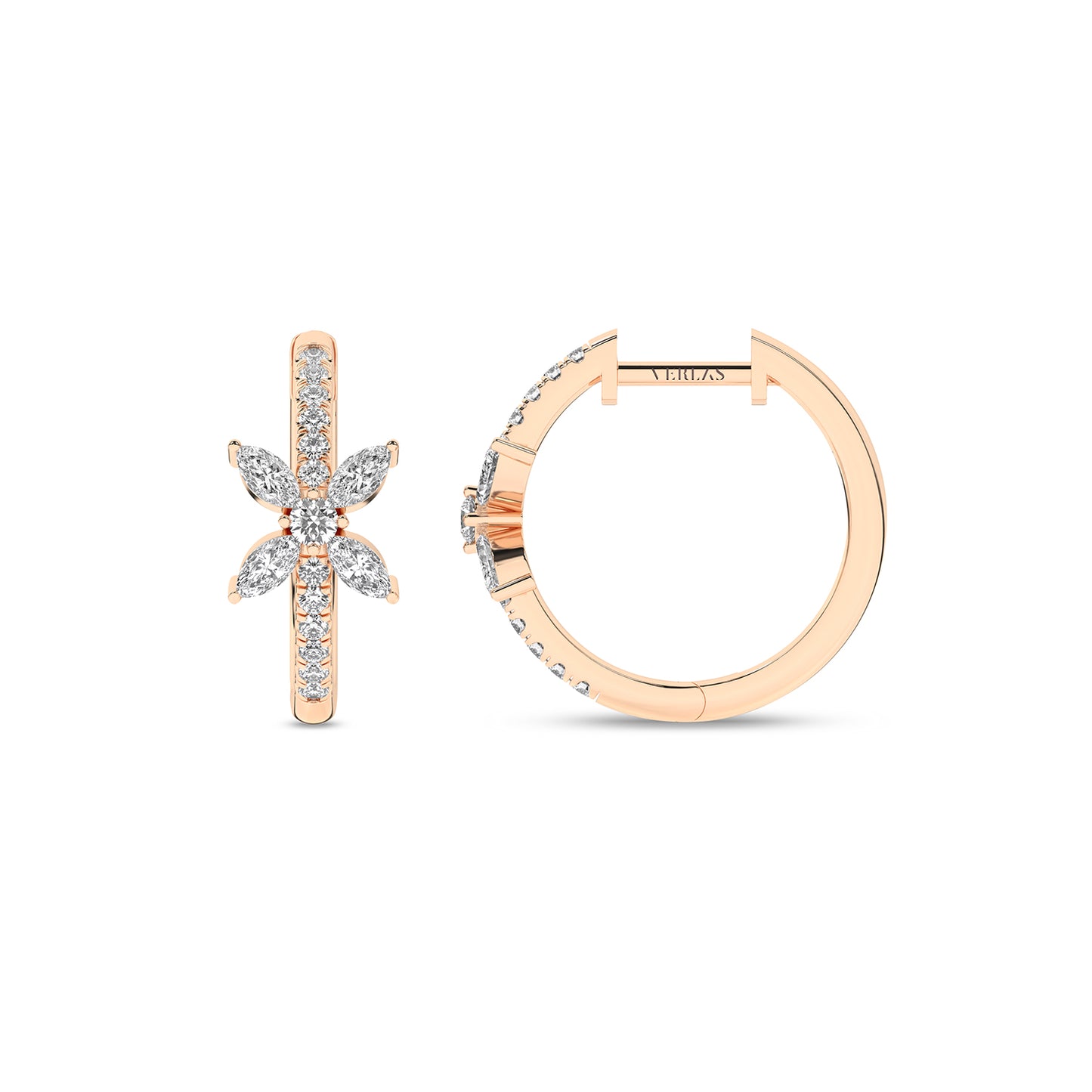 Alyssa Empowered Marquise Hoops